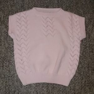 Pink handknit Sweater Size S